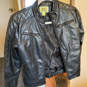 Faux leather jacket, Maralyn & Me, size small, black